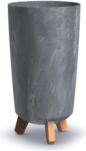 Žardinijera Gracia Tubus Slim s betonskim efektom, 19,5 cm, marengo