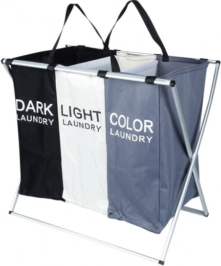 Tri odvojena pretinca za brzo razvrstavanje rublja