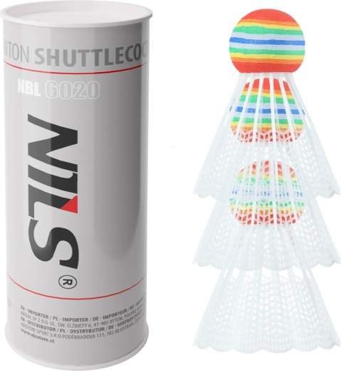 Badmintonske loptice Nils NBL6020 – 3 kom