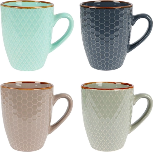 Stilski reljefni dizajn u različitim bojama