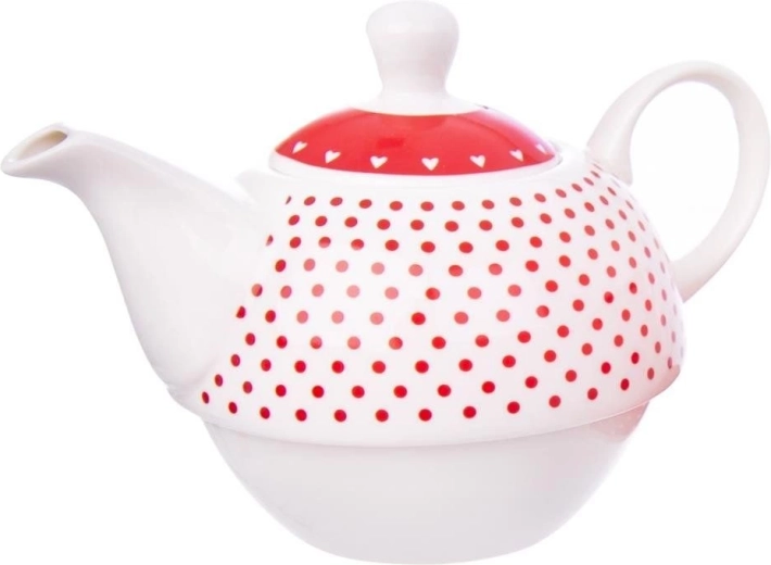 Romantičan dizajn s točkicama i srcima