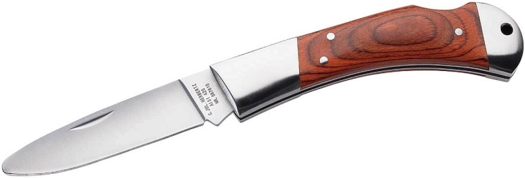 Dječji džepni nož Herbertz s okruglim vrhom, 7,6 cm, pakka drvo