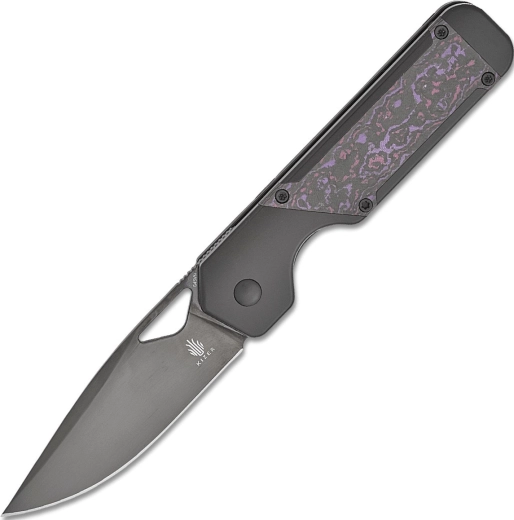 Kizer Militaw sklopivi džepni nož 8,5 cm, DLC, titan i Fatcarbon Purple Haze