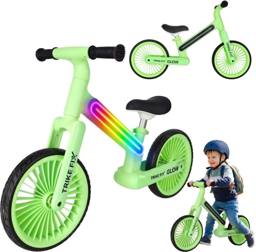 Odrážedlo Trike Fix Glow LED – Neon zelena