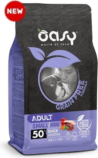 Oasy Grain Free Adult Small/Mini patka 2,5 kg
