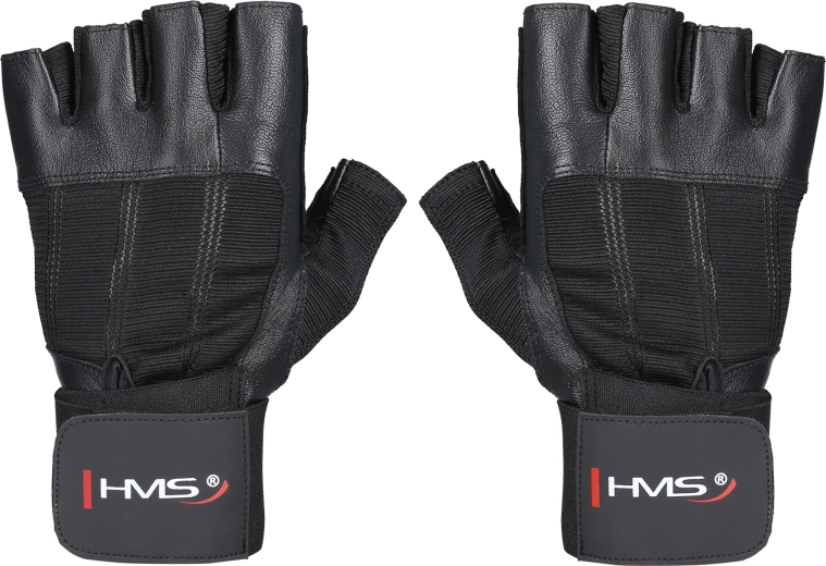 Fitness rukavice s potporom zapešća HMS RST04 crne