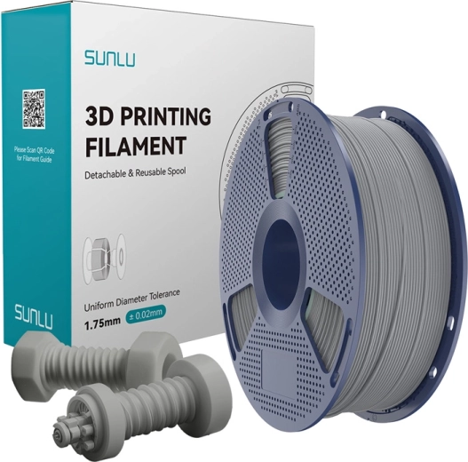 Sunlu ABS filament velike brzine – sivi, 1,75 mm, 1 kg