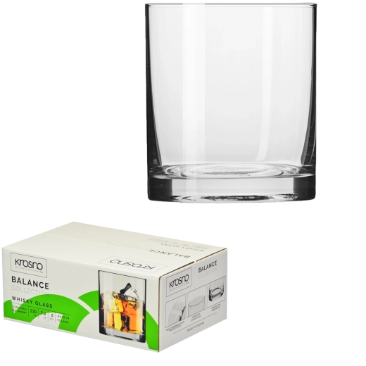 Set čaša za viski Krosno Balance 220 ml – 6 kom
