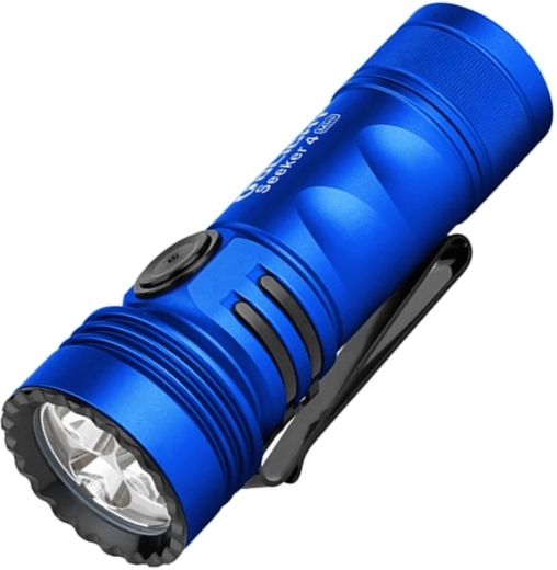 Džepna svjetiljka OLIGHT Seeker 4 Mini plava s UV i bijelim svjetlom