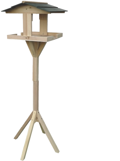 Drvena hranilica za ptice na stalku 100 cm