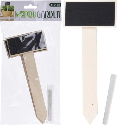 Vrtne oznake s kredom, visina 21 cm, set od 4 kom