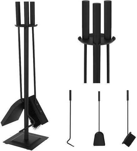 Set kaminskog pribora 4u1 KAMINER, crna