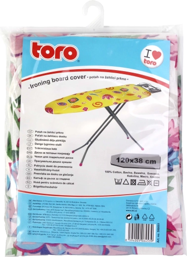 Navlaka za dasku za glačanje Toro 38 × 120 cm, pamučna