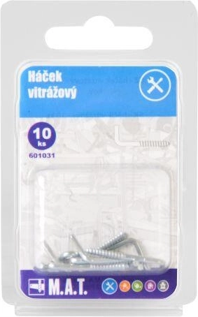 Vitrena metalna kukica (10 kom)