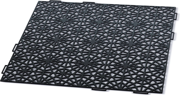 Vrtna modularna pločica Mosaic 39,7 × 39,7 cm, crna