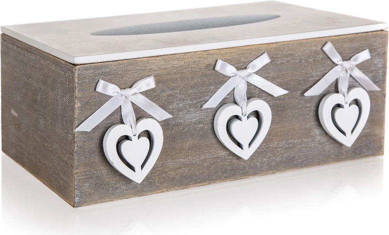 Kutija za papirnate maramice HEART 24 × 13,5 × 9,5 cm