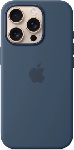 Silikonska futrola MagSafe za iPhone 16 Pro – denim