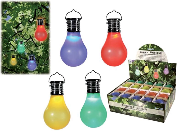 Solarna viseća LED žarulja od plastike 10 × 5 cm