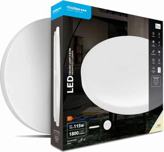 Modee Lighting LED stropna svjetiljka B106, okrugla 18 W, 4000 K, 1850 lm