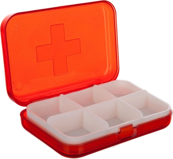 Plastični organizator za lijekove sa 6 pretinaca