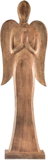Dekorativna figurica anđela u nijansi mango, 78 cm