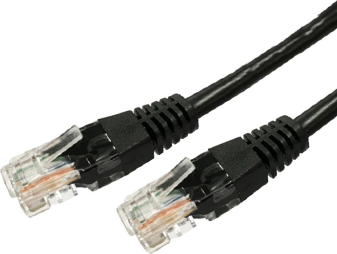 Patch kabel RJ45 UTP Cat.6A 2 m crni