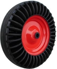 Puno metalni kotač 400 mm s igličastim ležajem i glavčinom 20 mm