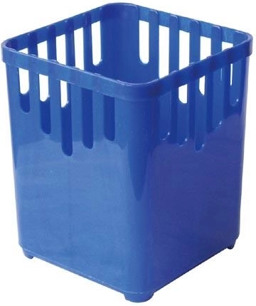 Kvadratna ocjedna posuda za pribor, 1 pretinac, plastika, mix boja