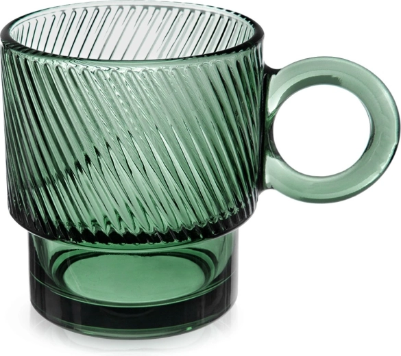 Zeleni stakleni šalica VERDE 300 ml