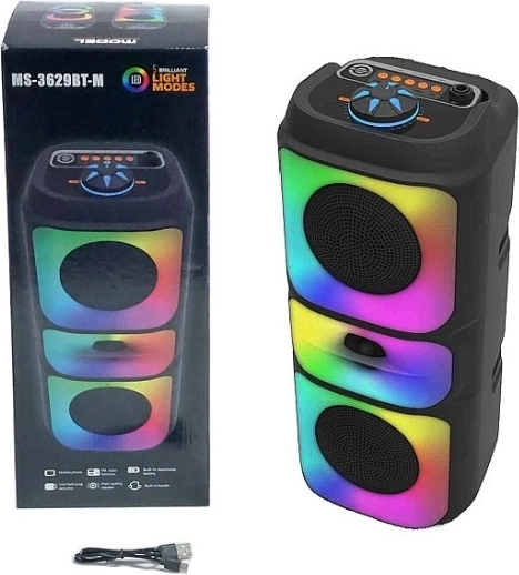 Kompaktni Bluetooth zvučnik s FM radiom i RGB LED pozadinskim osvjetljenjem