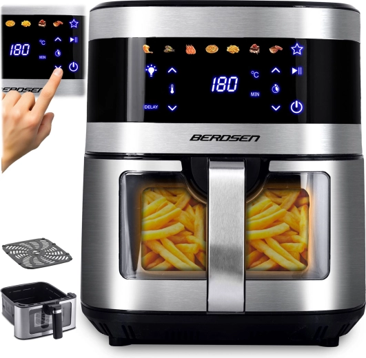 Zračna friteza 9,1 l BERDSEN 1700 W s prozorčićem