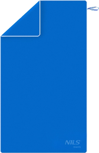 Brz osušeći ručnik od mikrovlakana NILS aqua, plavi/svjetloplavi 180 × 100 cm