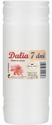 Set od 10 parafinskih uložaka Dalia 19 cm (168 h)