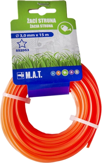 Zamjenska trimerska nit zvjezdastog profila 3,0 mm × 15 m, narančasta