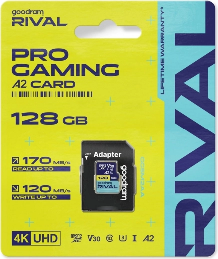 Goodram Rival microSD kartica 128 GB UHS-I V30 U3 C10 A2 170/120 MB/s