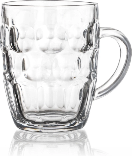 Staklena pivska krigla Jess 600 ml s ručkom