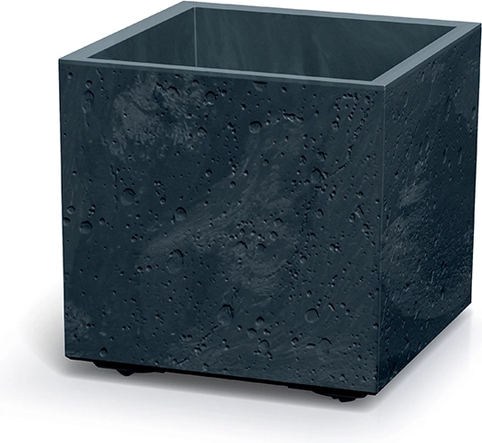 Saksija Sierra Square betonski efekt 38,5 × 38,5 cm antracit