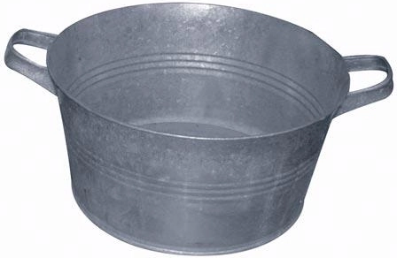 Pocinčana kanta s metalnim ručkama 40 cm, 16 l