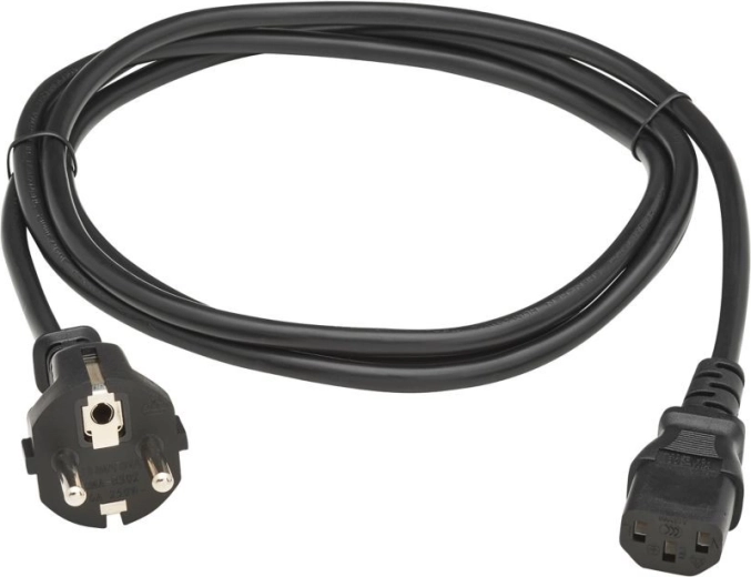 Naponski kabel Schuko na IEC C13 2 m crni