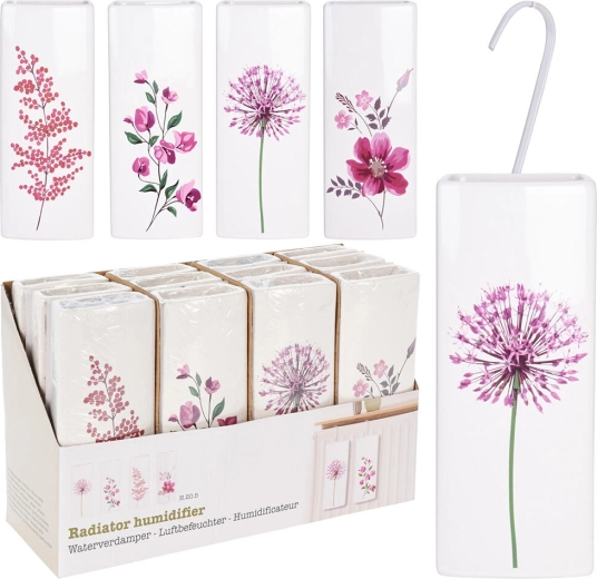 Keramički isparivač za radijator Cvijeće, 20,5 × 8 × 3,5 cm