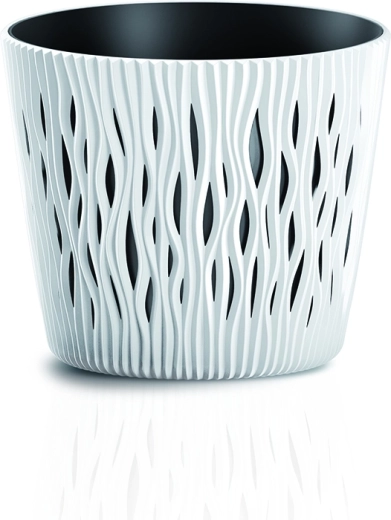 Lončanica Sandy Round s uloškom 12,8 cm bijela