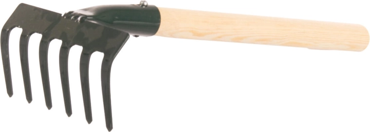 Profi grabljice s drškom 27 cm (6 zubaca)