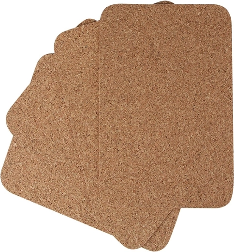 Set od 4 plutene podmetače 22 × 30 cm, prirodni