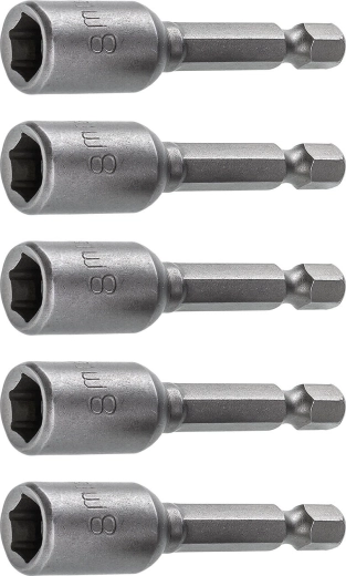 Set adaptera 1/4" za bitove 8 mm, 10-dijelni