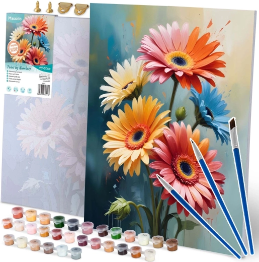 Slikanje po brojevima 40 × 50 cm – cvijeće Massido
