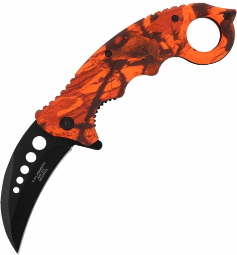 Džepni nož karambit Herbertz CJH Camo Rot, 7,3 cm