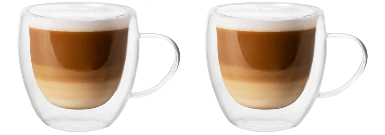 Set od 2 termo čaše s dvostrukom stijenkom i ručkom 250 ml