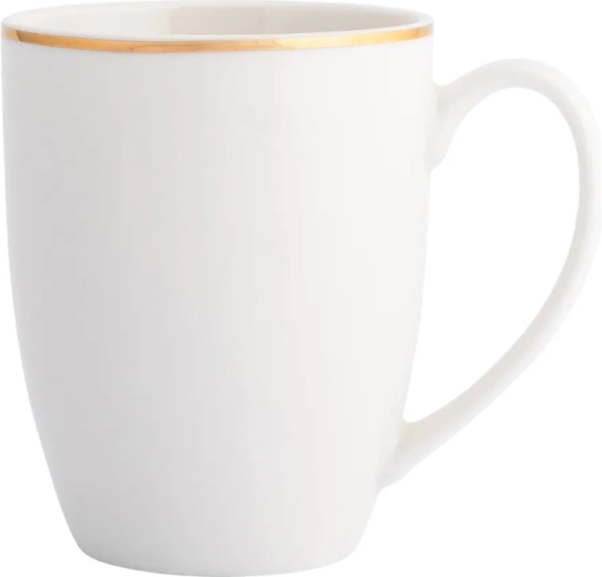 Bella zlatna linija porculanska šalica krem 400 ml