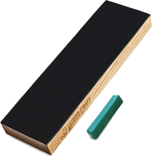 Kožna brusna paleta Beavercraft jednostrana s polirnom pastom P01