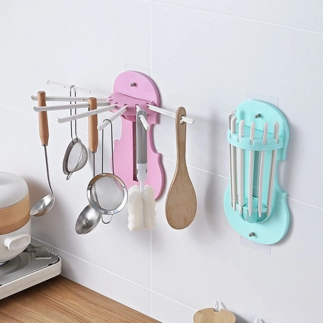 Kuka za vješanje kuhinjskih dodataka - ružičasta